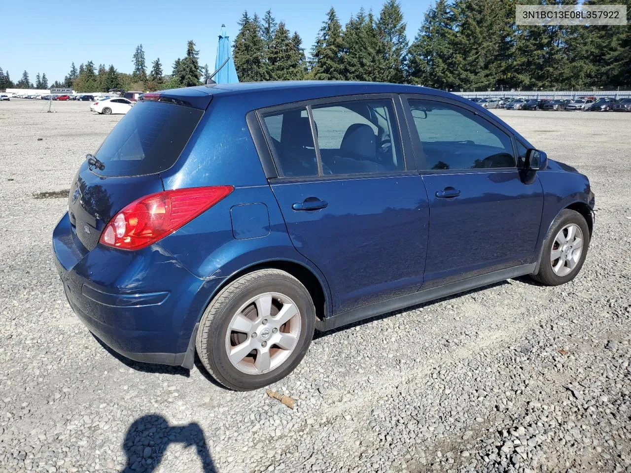 2008 Nissan Versa S VIN: 3N1BC13E08L357922 Lot: 74977824