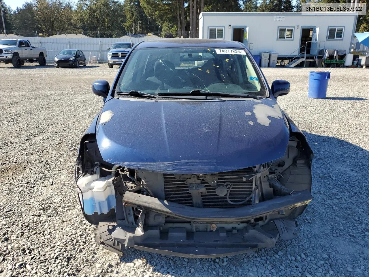 2008 Nissan Versa S VIN: 3N1BC13E08L357922 Lot: 74977824