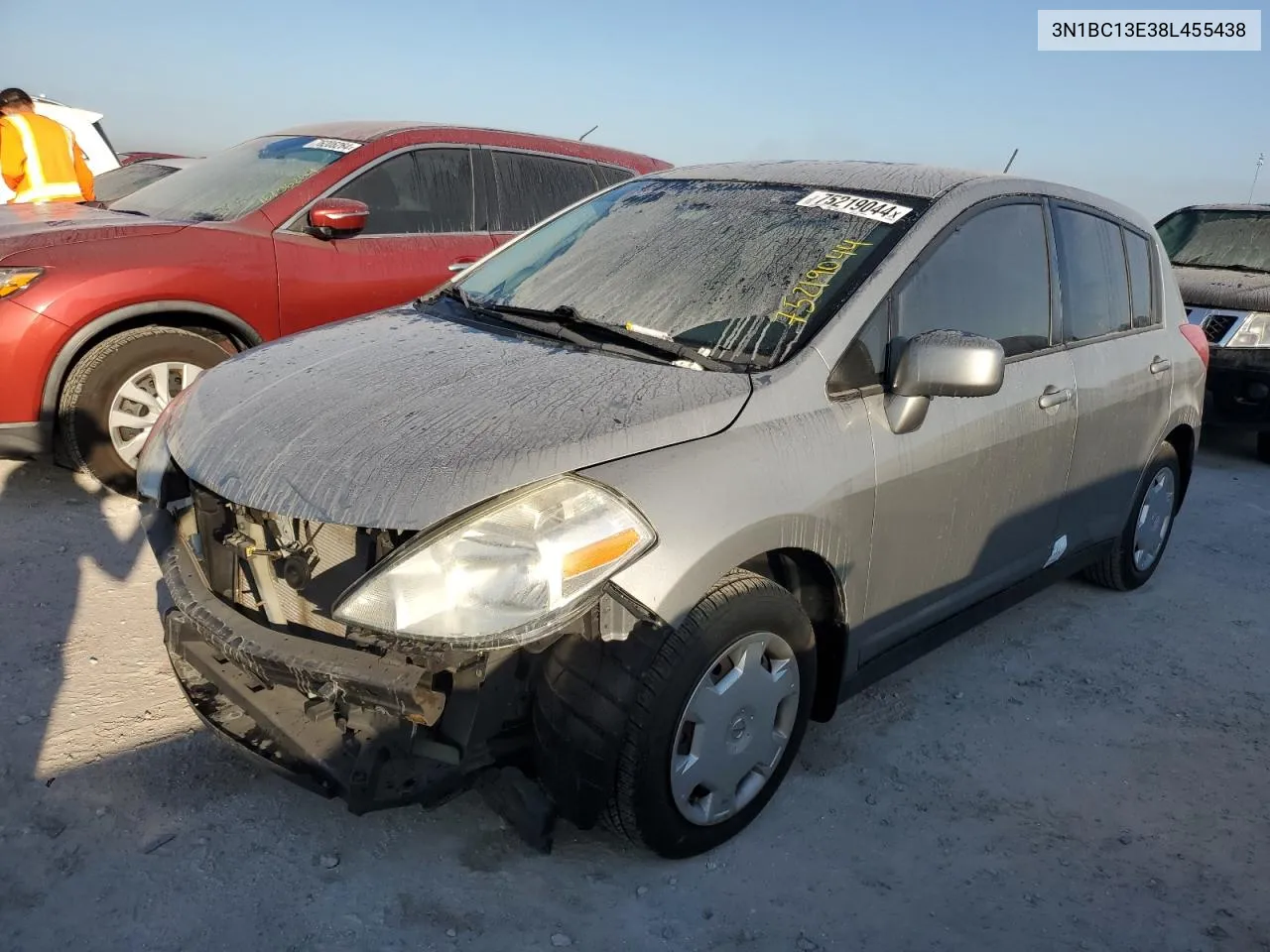 2008 Nissan Versa S VIN: 3N1BC13E38L455438 Lot: 75219044