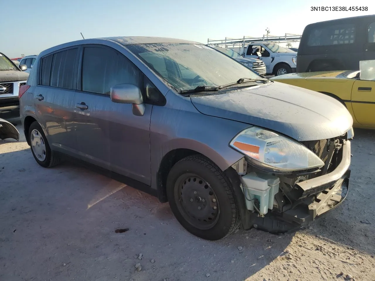 2008 Nissan Versa S VIN: 3N1BC13E38L455438 Lot: 75219044