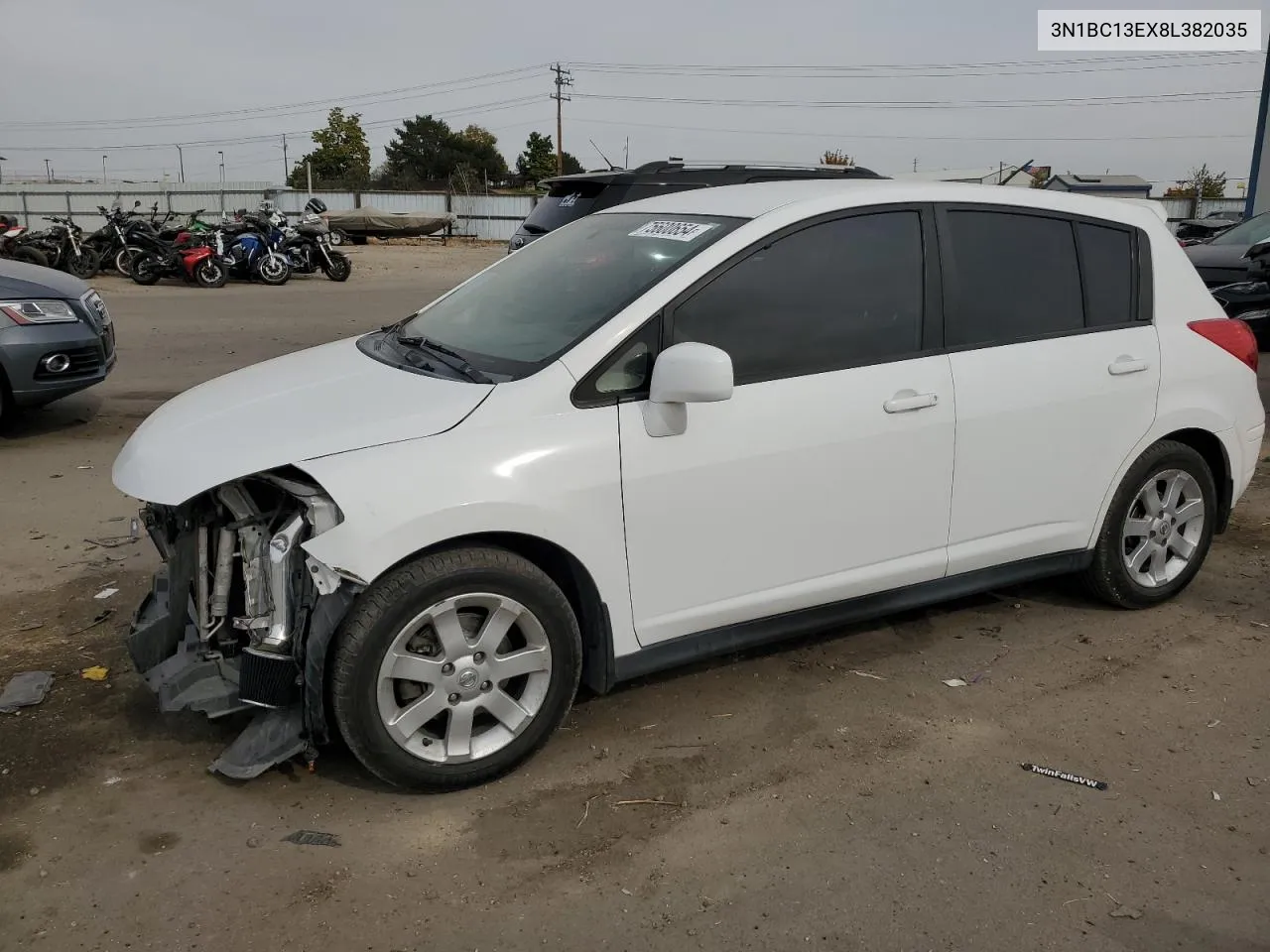 2008 Nissan Versa S VIN: 3N1BC13EX8L382035 Lot: 75600654