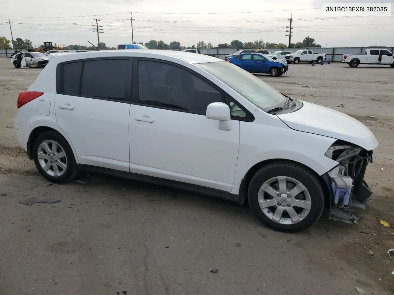 2008 Nissan Versa S VIN: 3N1BC13EX8L382035 Lot: 75600654