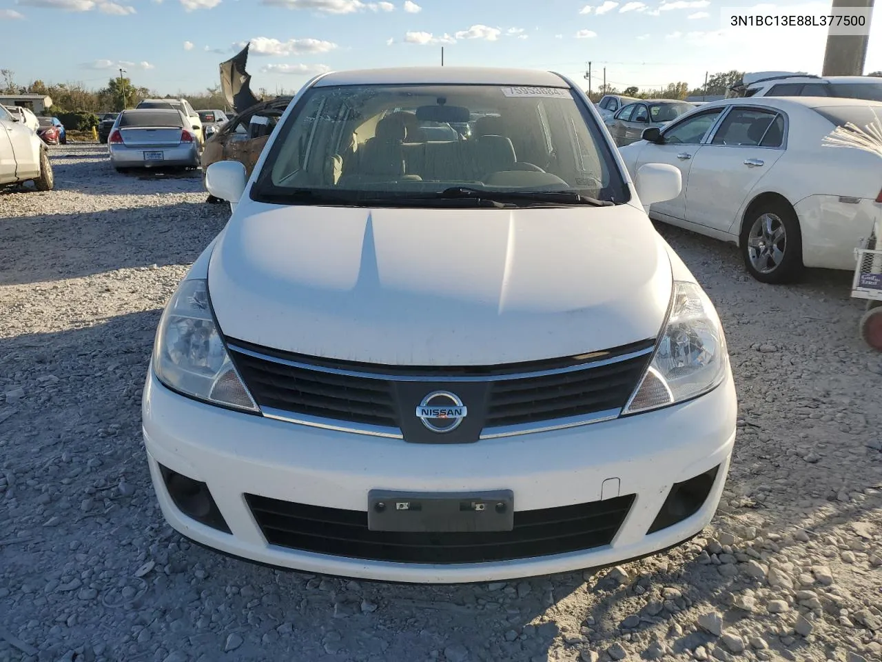 2008 Nissan Versa S VIN: 3N1BC13E88L377500 Lot: 75953884