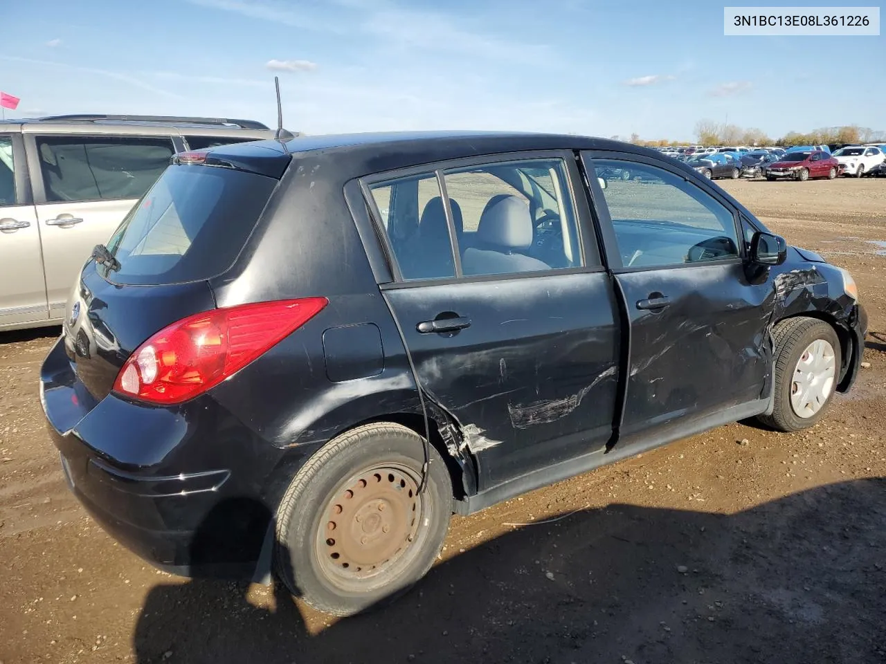 2008 Nissan Versa S VIN: 3N1BC13E08L361226 Lot: 75971024