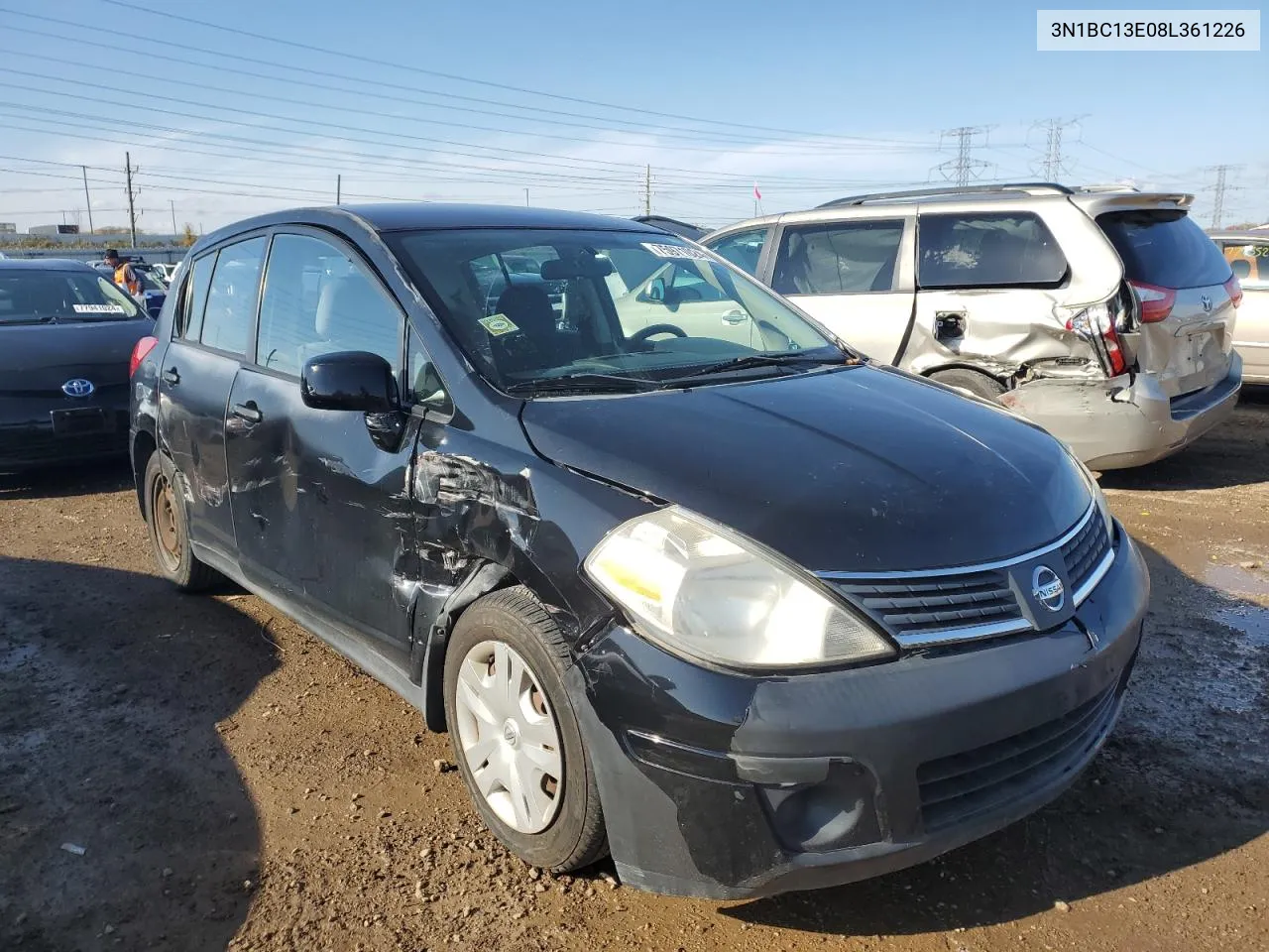 2008 Nissan Versa S VIN: 3N1BC13E08L361226 Lot: 75971024