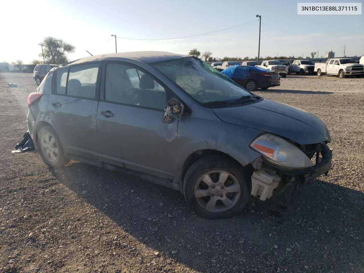 2008 Nissan Versa S VIN: 3N1BC13E88L371115 Lot: 76006444