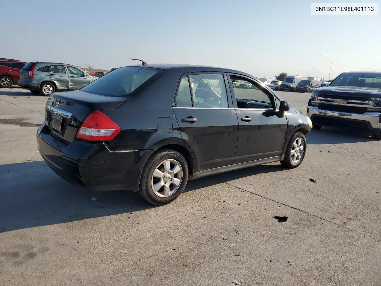 2008 Nissan Versa S VIN: 3N1BC11E98L401113 Lot: 76026004