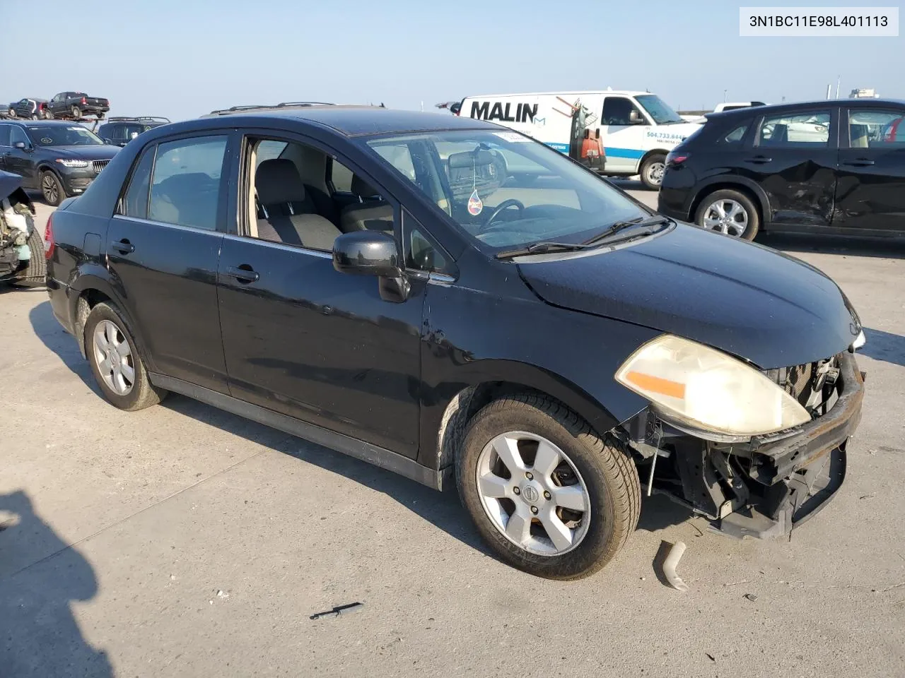 2008 Nissan Versa S VIN: 3N1BC11E98L401113 Lot: 76026004