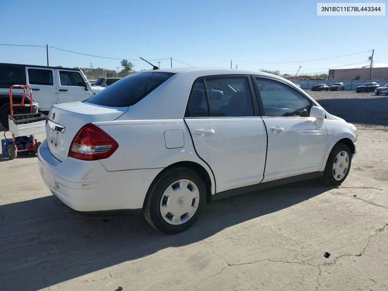 2008 Nissan Versa S VIN: 3N1BC11E78L443344 Lot: 76167114