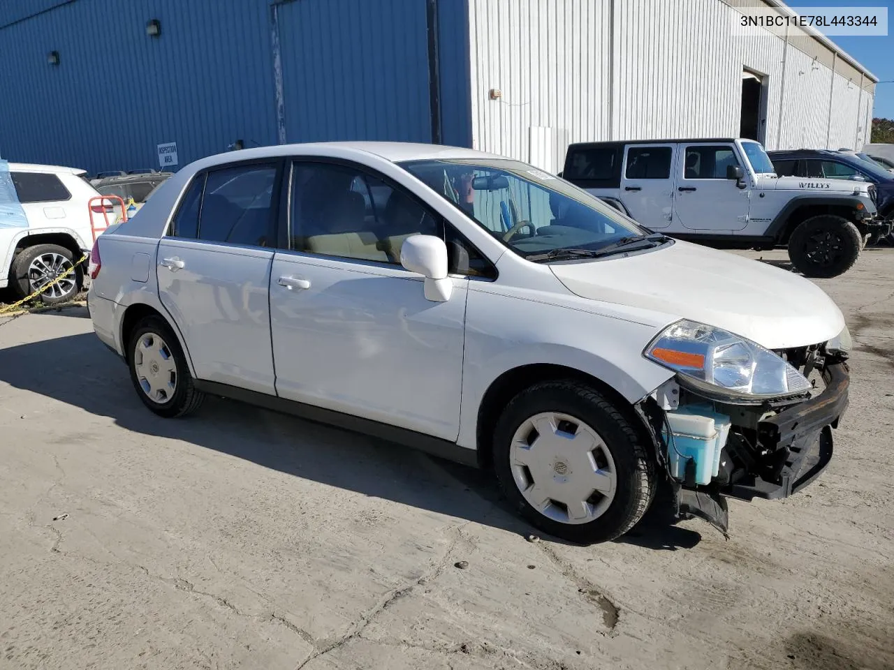 2008 Nissan Versa S VIN: 3N1BC11E78L443344 Lot: 76167114