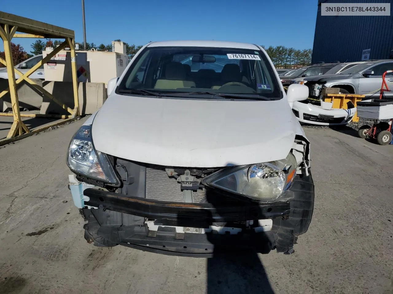 2008 Nissan Versa S VIN: 3N1BC11E78L443344 Lot: 76167114