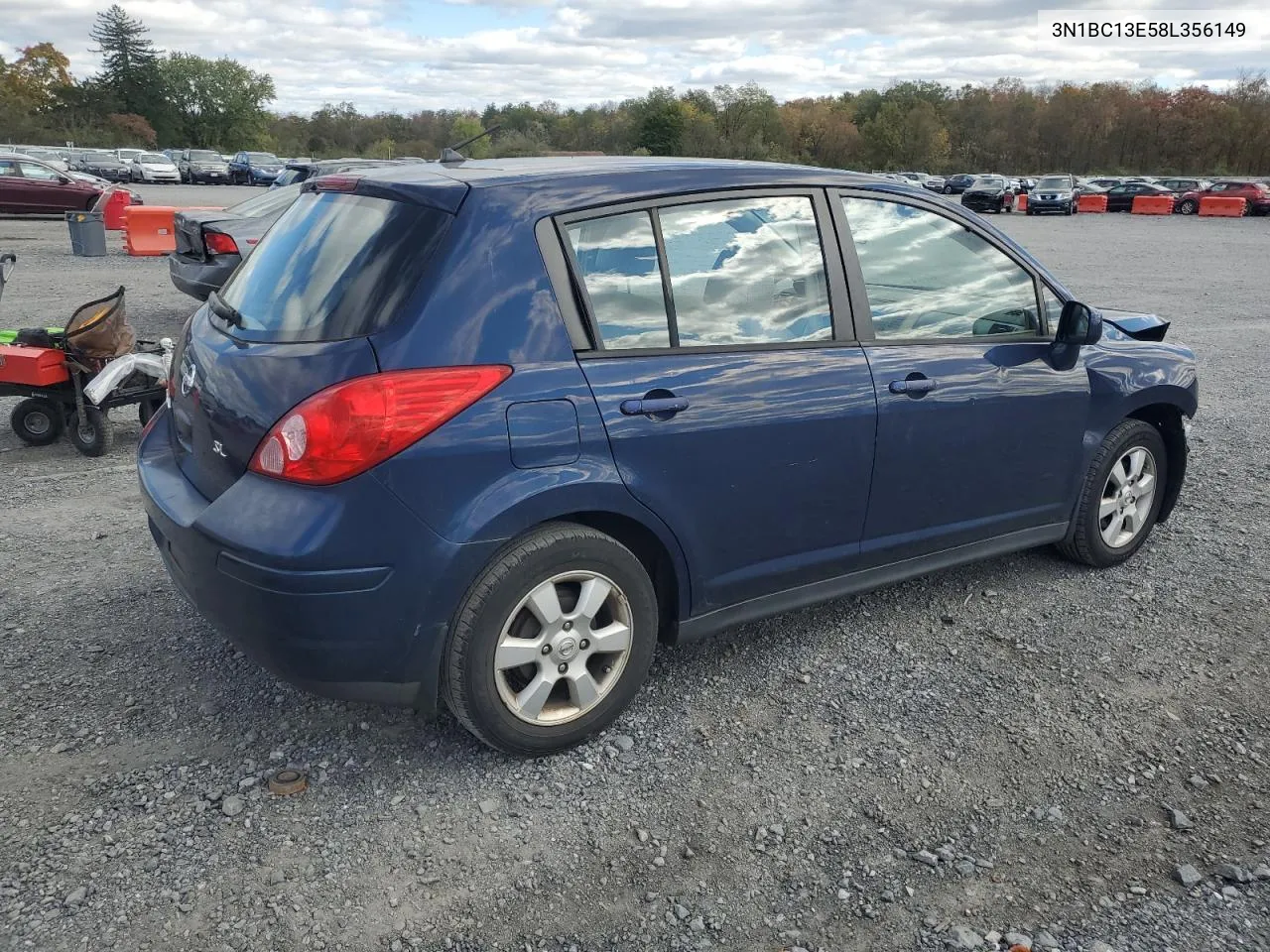 2008 Nissan Versa S VIN: 3N1BC13E58L356149 Lot: 76378454