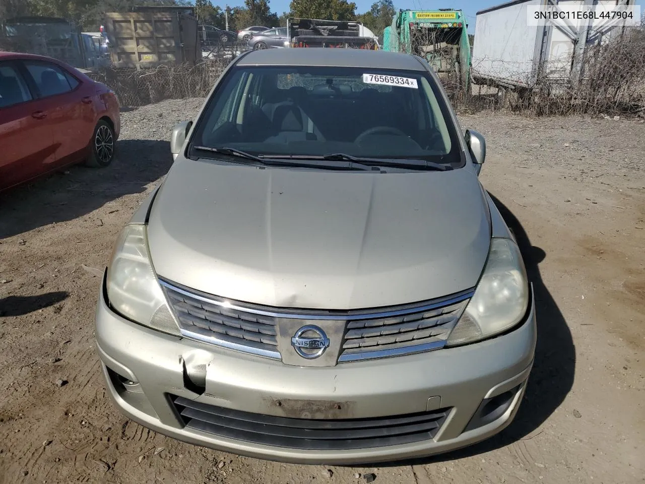 2008 Nissan Versa S VIN: 3N1BC11E68L447904 Lot: 76569334