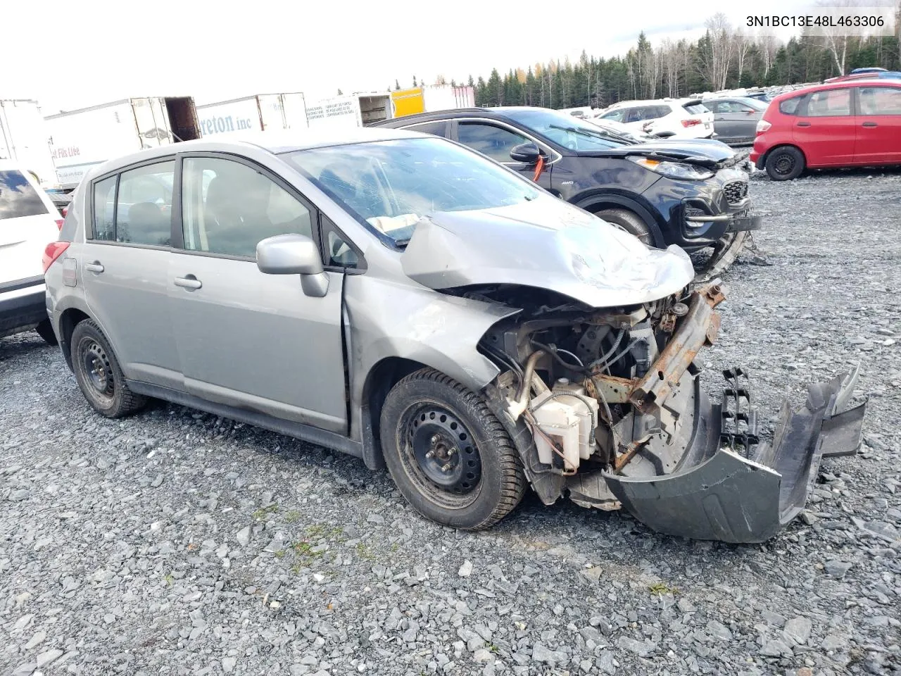 2008 Nissan Versa S VIN: 3N1BC13E48L463306 Lot: 77310304