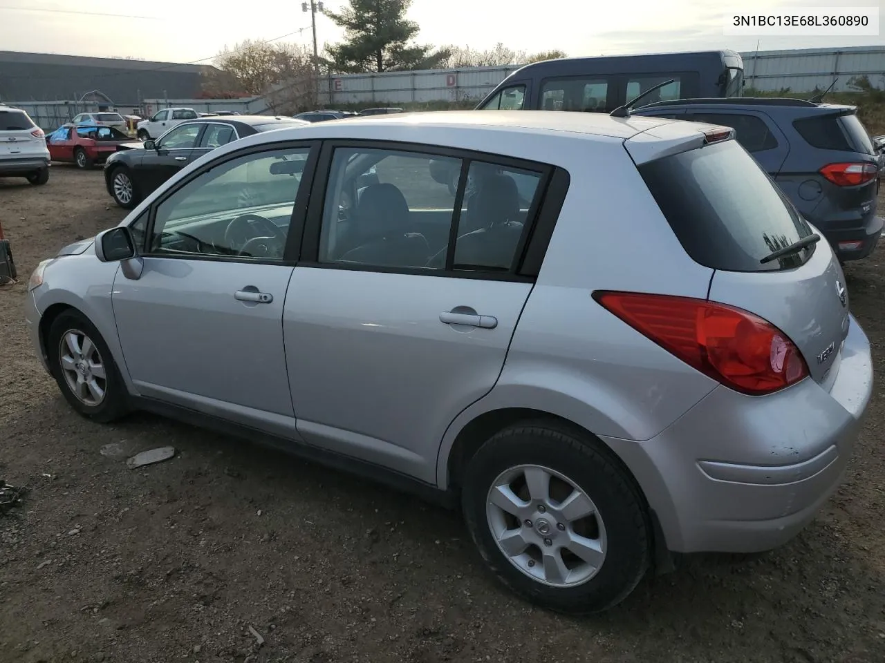 2008 Nissan Versa S VIN: 3N1BC13E68L360890 Lot: 78010944