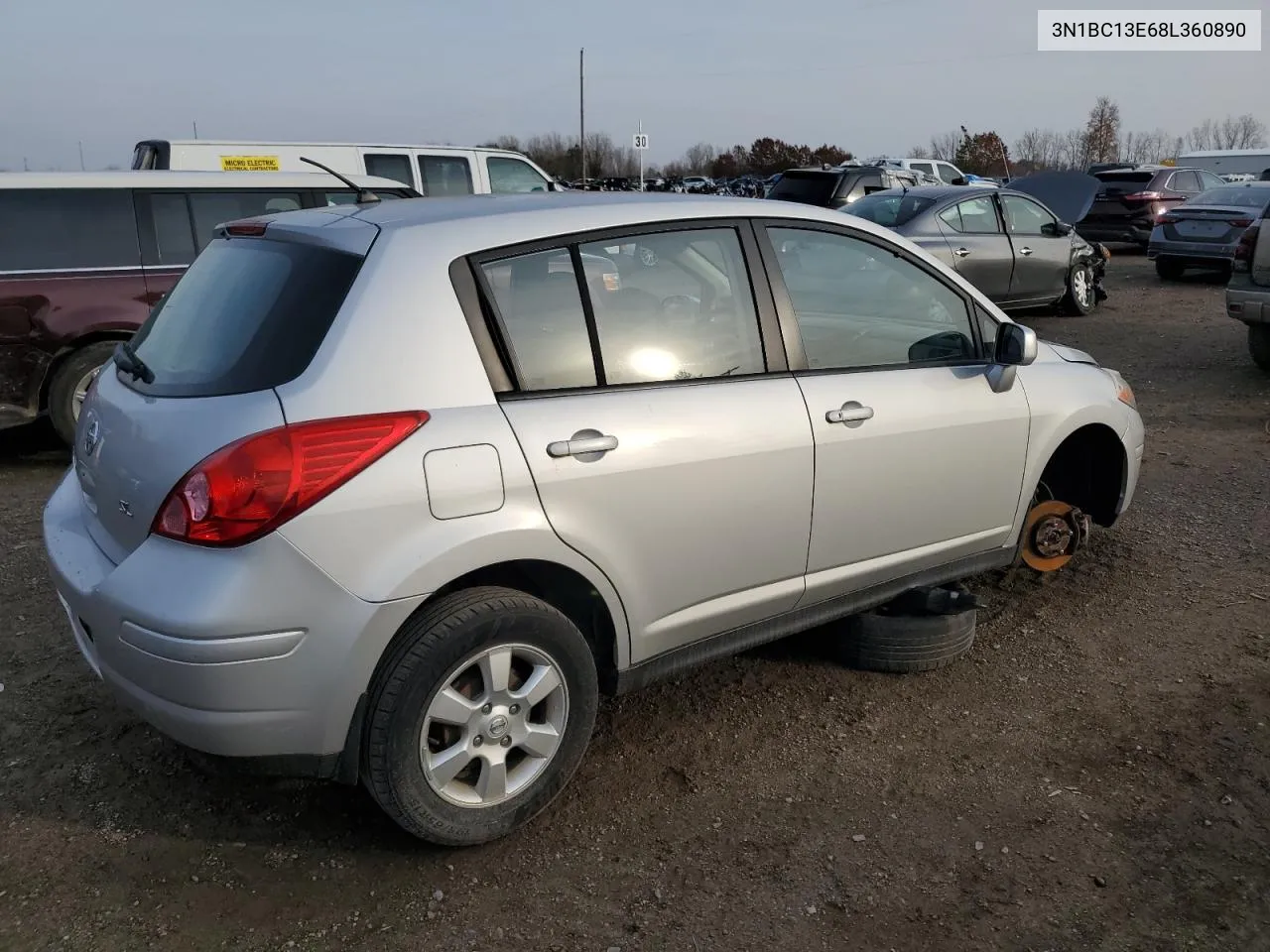 2008 Nissan Versa S VIN: 3N1BC13E68L360890 Lot: 78010944