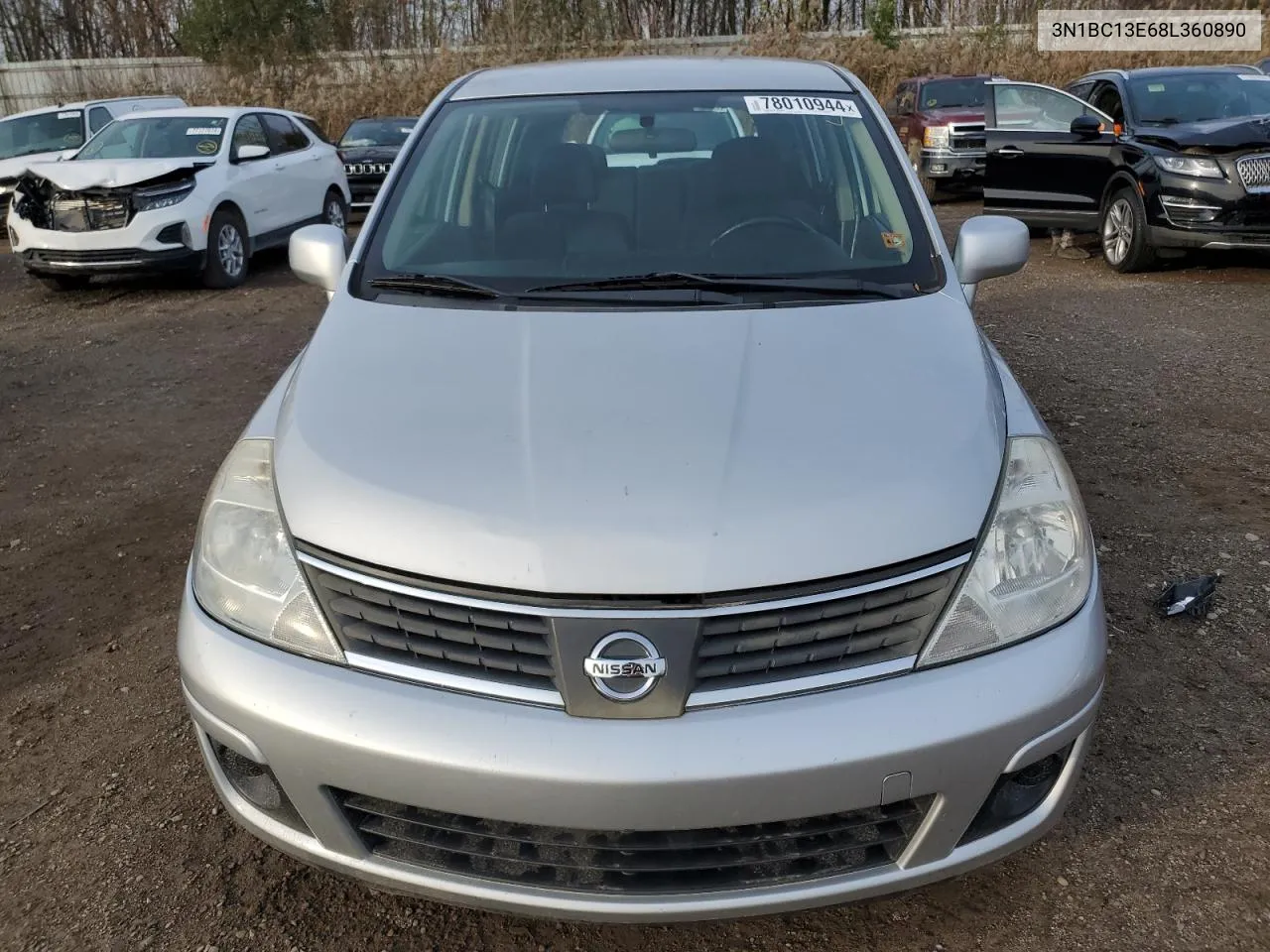 2008 Nissan Versa S VIN: 3N1BC13E68L360890 Lot: 78010944