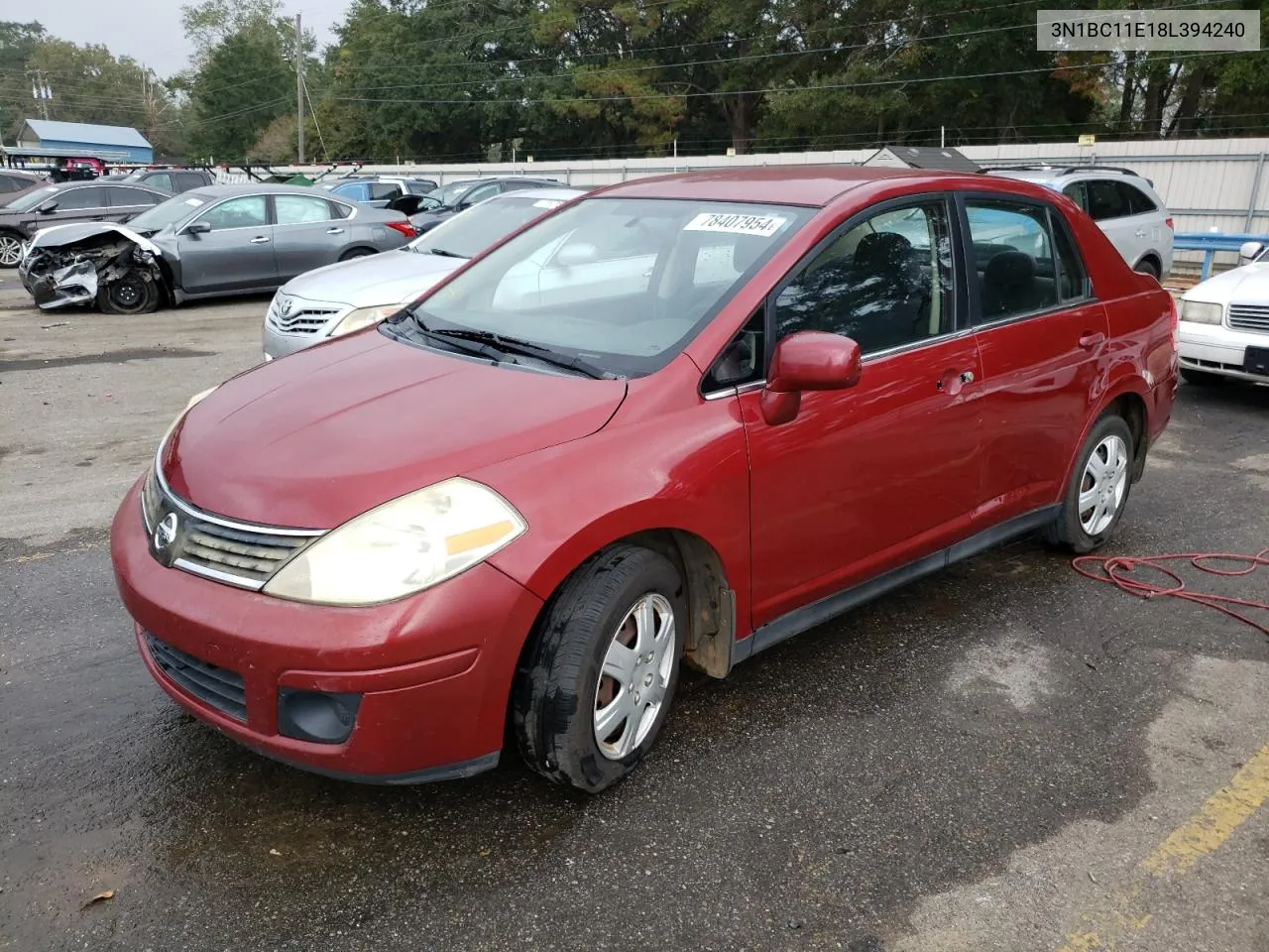 2008 Nissan Versa S VIN: 3N1BC11E18L394240 Lot: 78407954