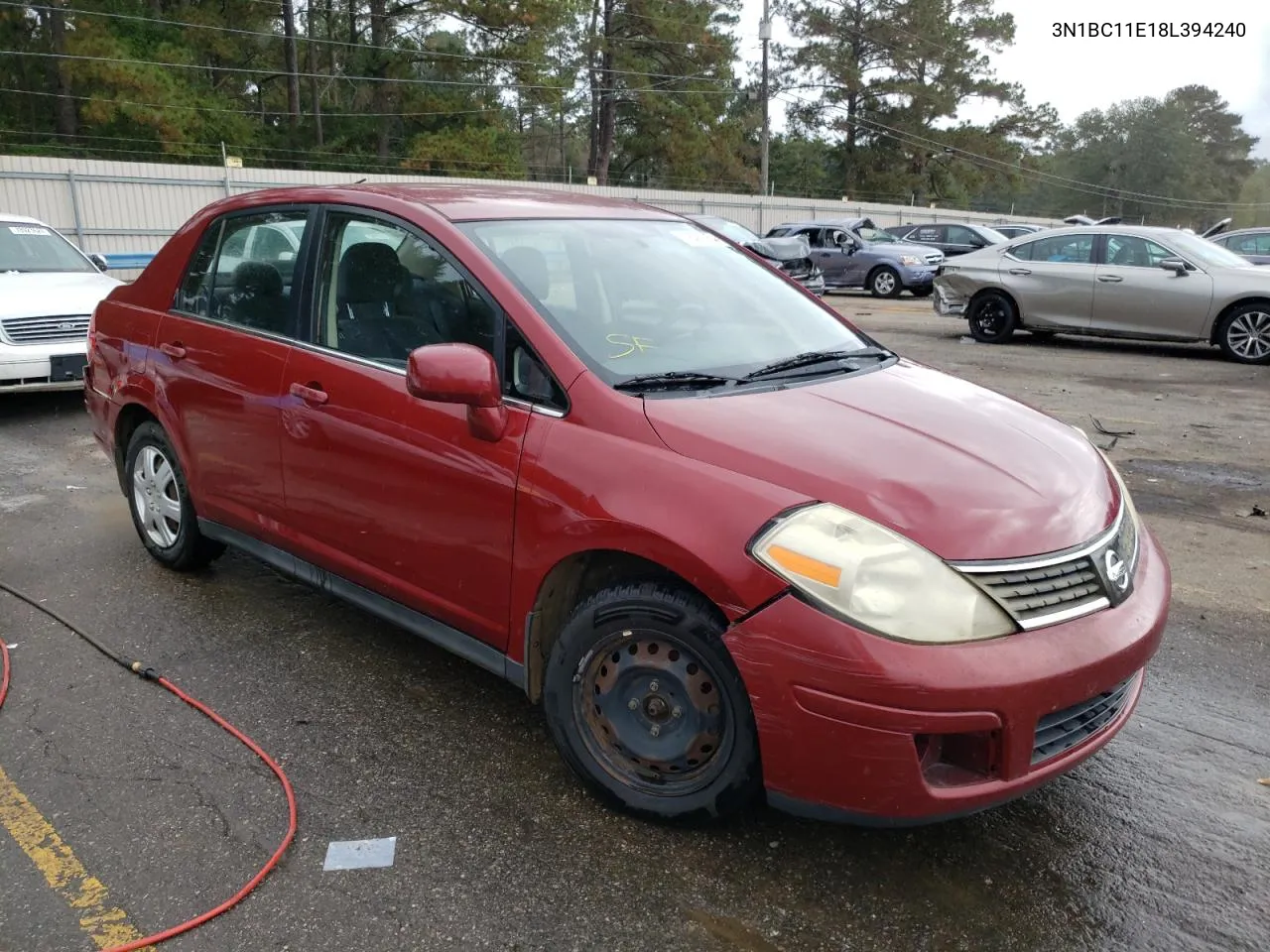 2008 Nissan Versa S VIN: 3N1BC11E18L394240 Lot: 78407954