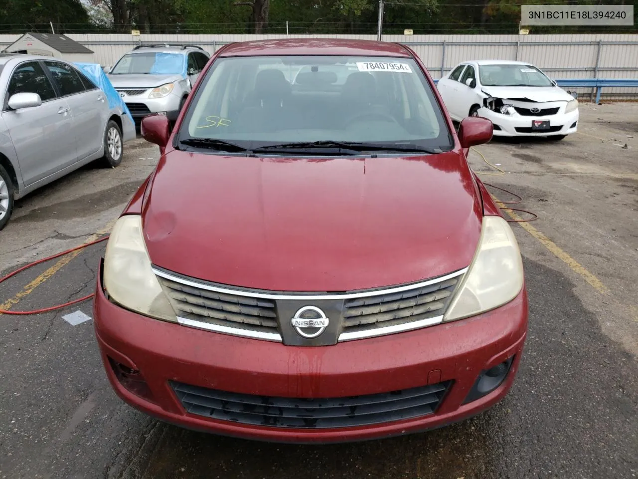 2008 Nissan Versa S VIN: 3N1BC11E18L394240 Lot: 78407954