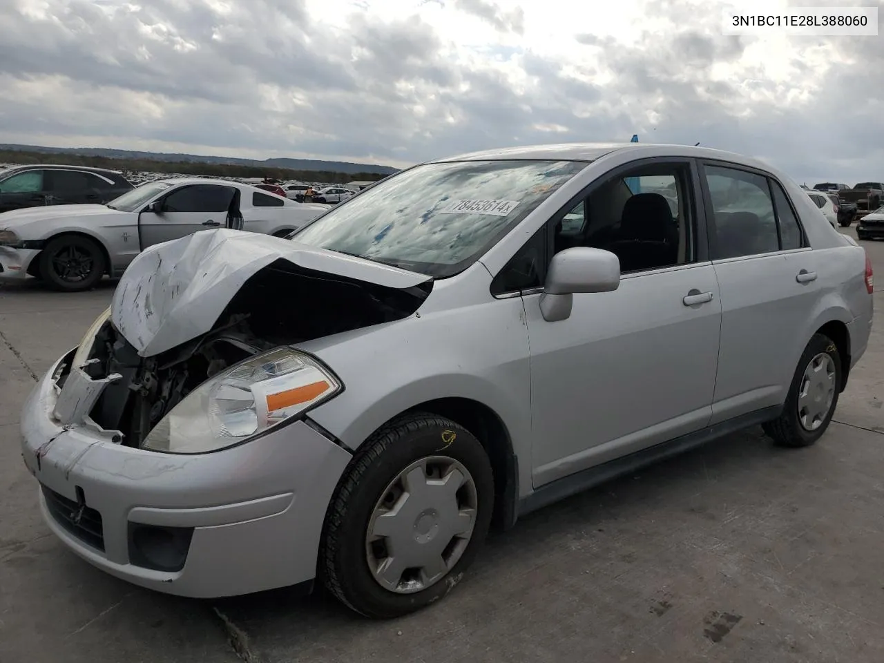 2008 Nissan Versa S VIN: 3N1BC11E28L388060 Lot: 78453614