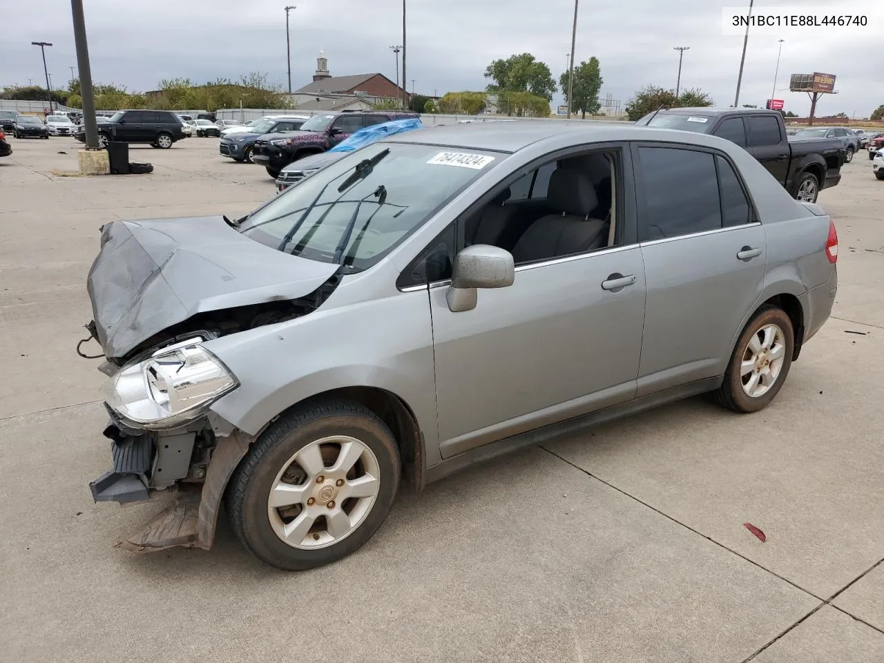 2008 Nissan Versa S VIN: 3N1BC11E88L446740 Lot: 78474324