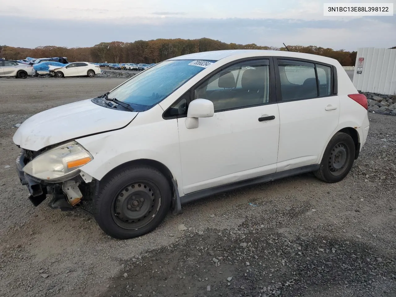 2008 Nissan Versa S VIN: 3N1BC13E88L398122 Lot: 78568284