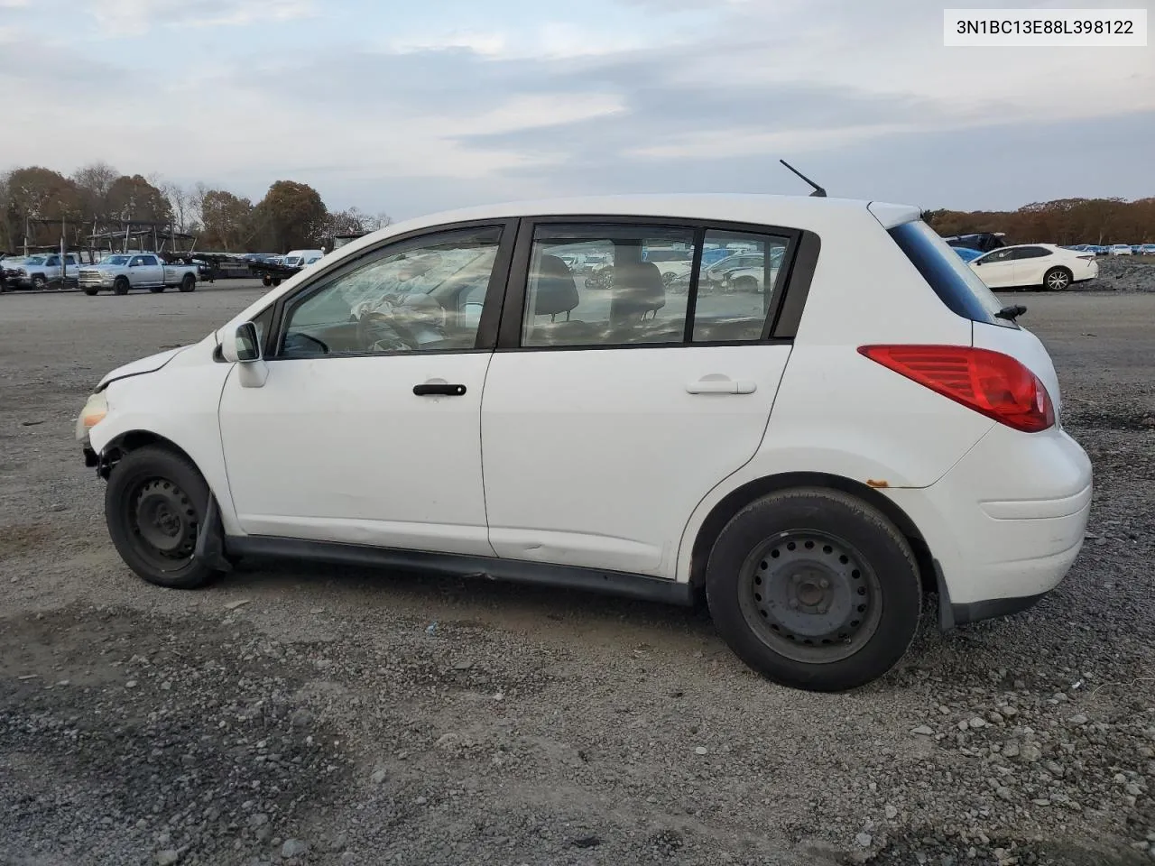 2008 Nissan Versa S VIN: 3N1BC13E88L398122 Lot: 78568284