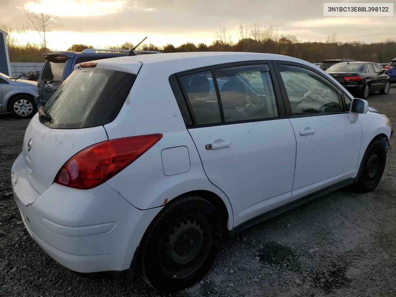 2008 Nissan Versa S VIN: 3N1BC13E88L398122 Lot: 78568284