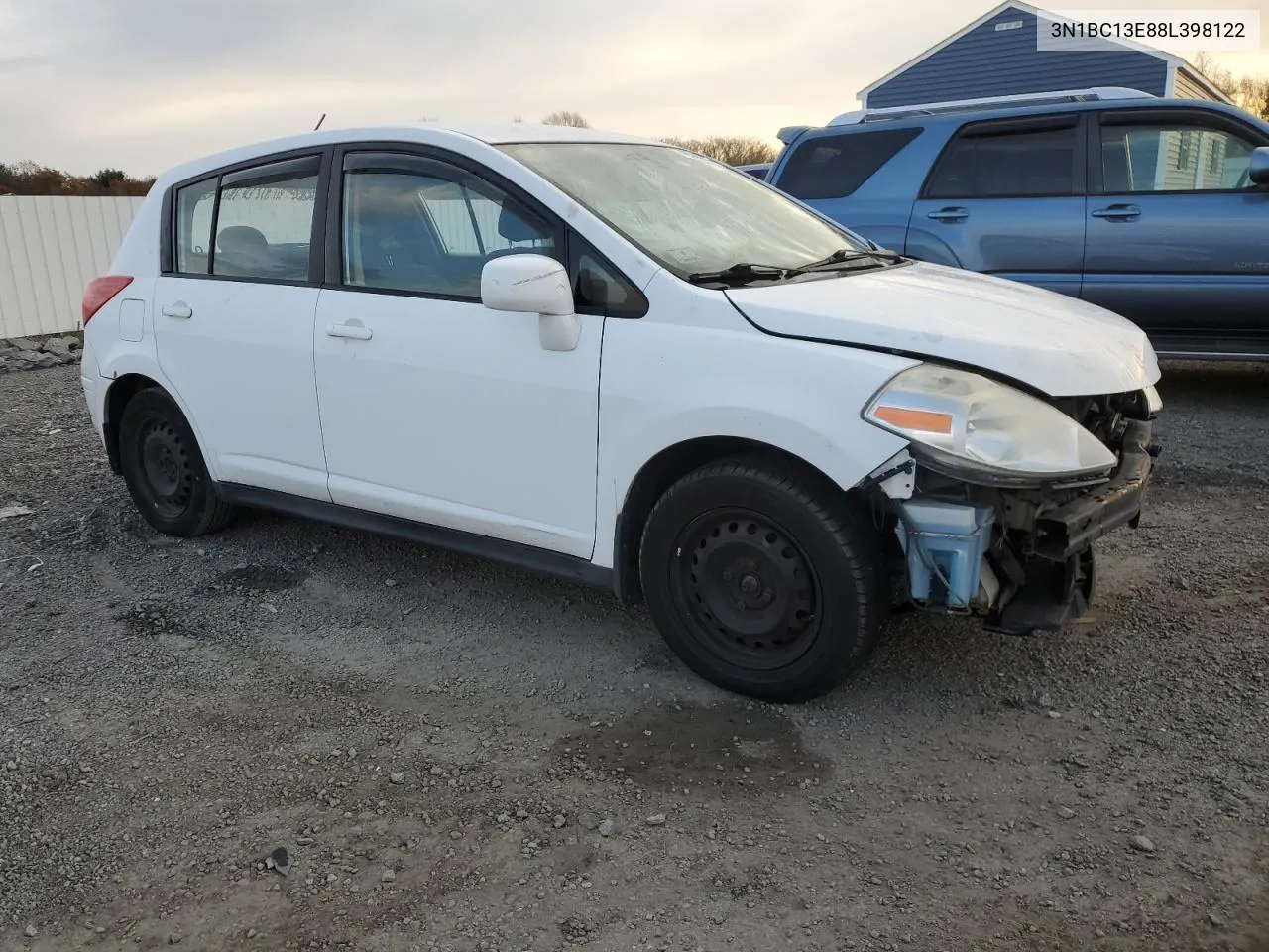 2008 Nissan Versa S VIN: 3N1BC13E88L398122 Lot: 78568284