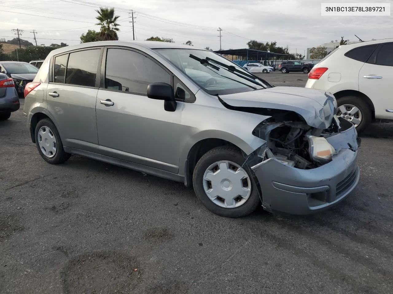 2008 Nissan Versa S VIN: 3N1BC13E78L389721 Lot: 79192474