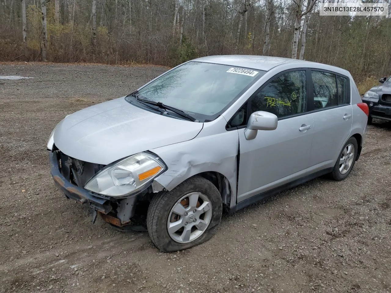 2008 Nissan Versa S VIN: 3N1BC13E28L457570 Lot: 79228494