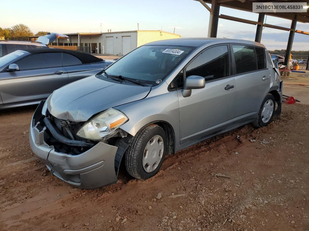 2008 Nissan Versa S VIN: 3N1BC13E08L458331 Lot: 80034334