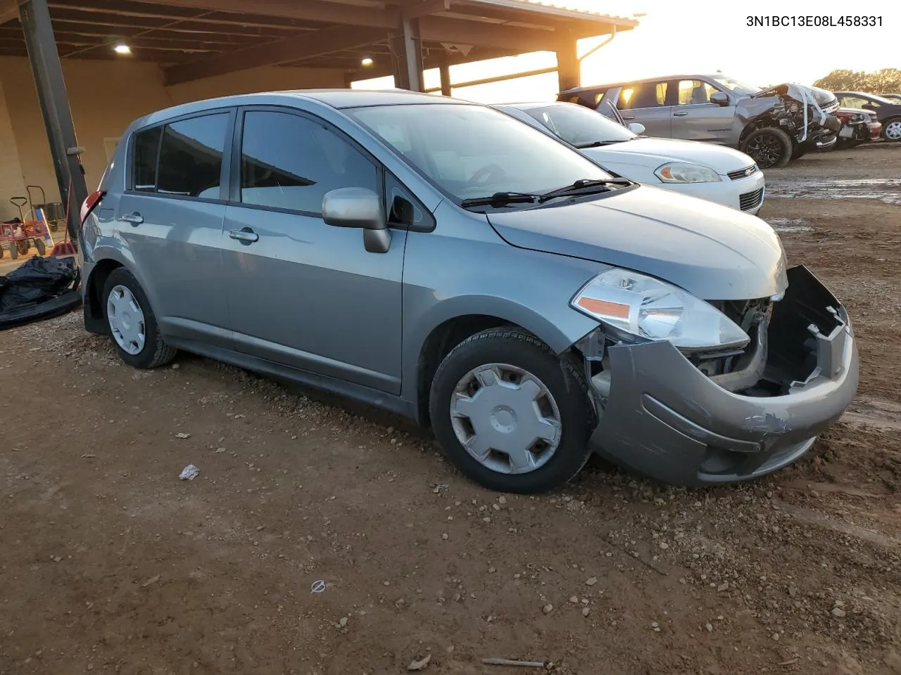 2008 Nissan Versa S VIN: 3N1BC13E08L458331 Lot: 80034334