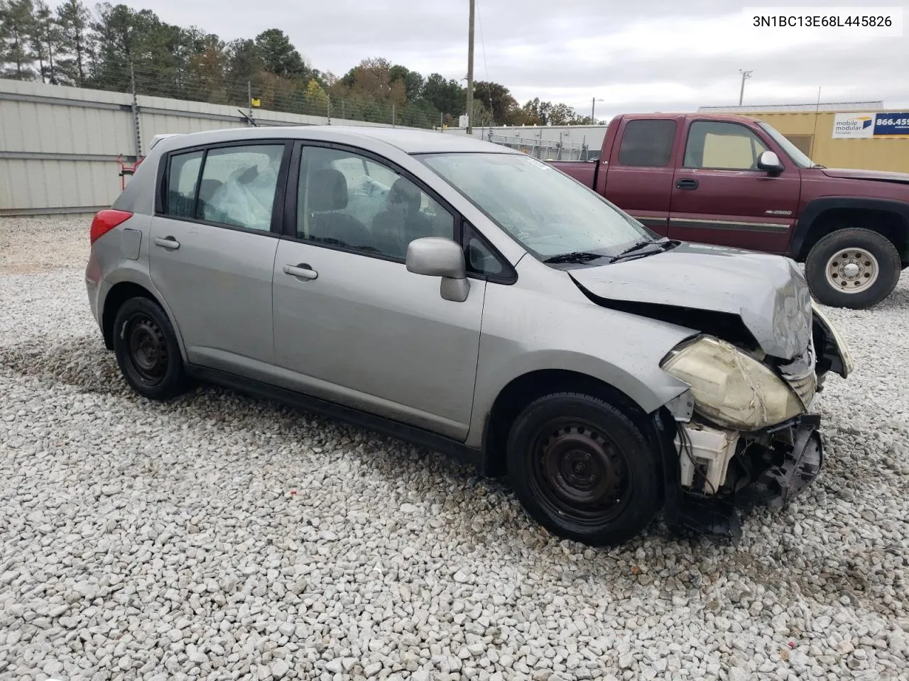 2008 Nissan Versa S VIN: 3N1BC13E68L445826 Lot: 80629734