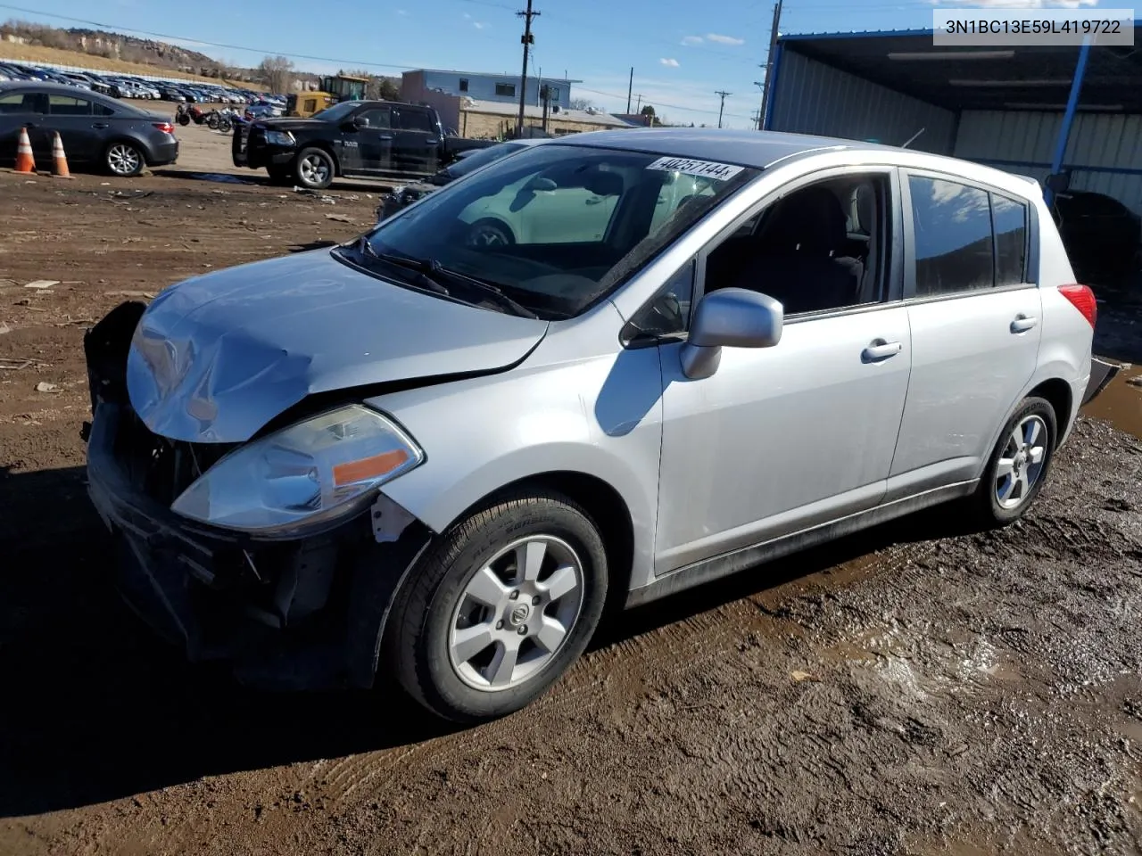 3N1BC13E59L419722 2009 Nissan Versa S