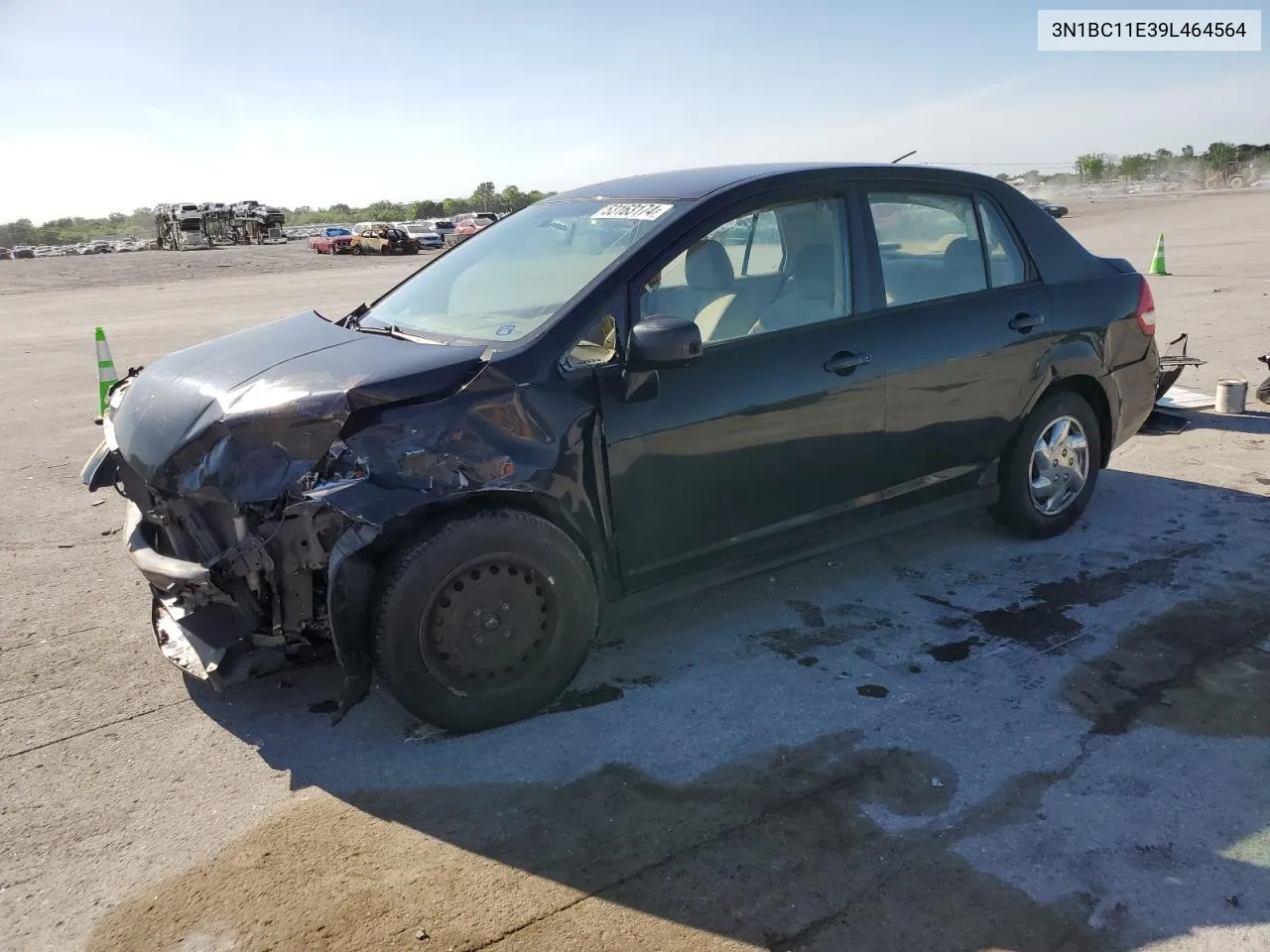 2009 Nissan Versa S VIN: 3N1BC11E39L464564 Lot: 53163174