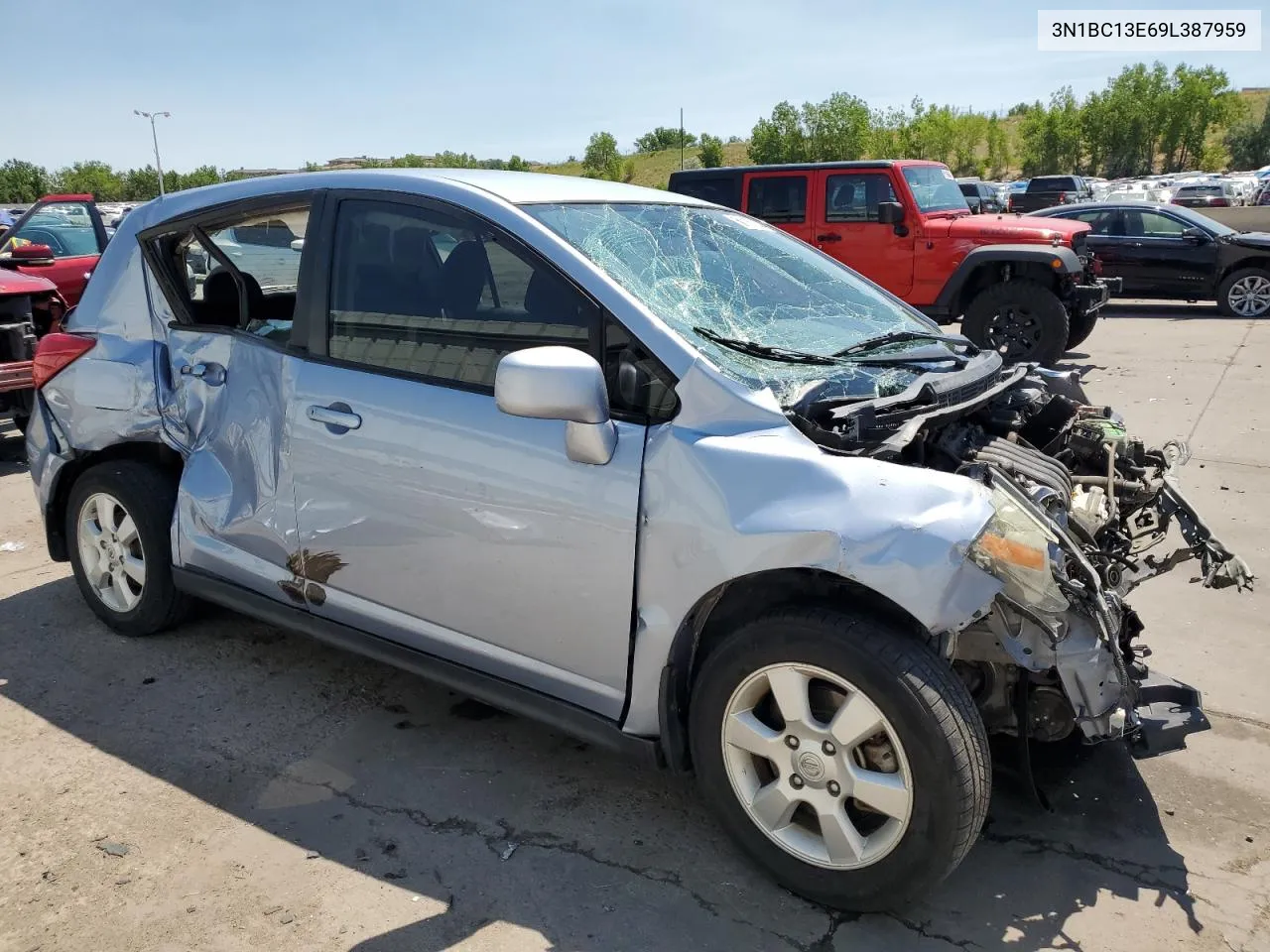 2009 Nissan Versa S VIN: 3N1BC13E69L387959 Lot: 61167544