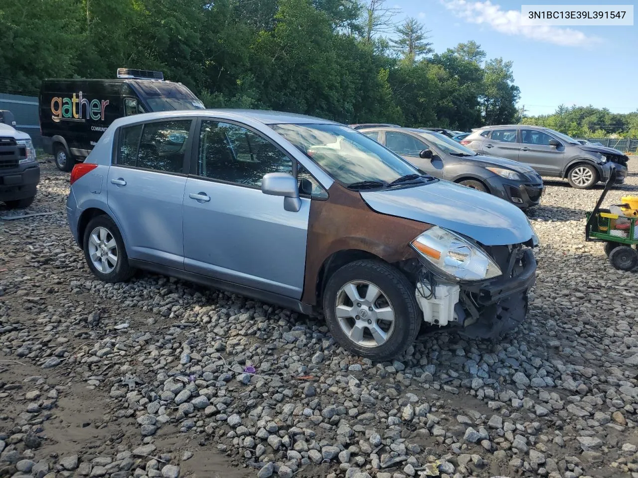 2009 Nissan Versa S VIN: 3N1BC13E39L391547 Lot: 61175514