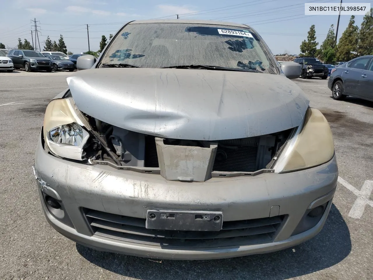 2009 Nissan Versa S VIN: 3N1BC11E19L398547 Lot: 62893164