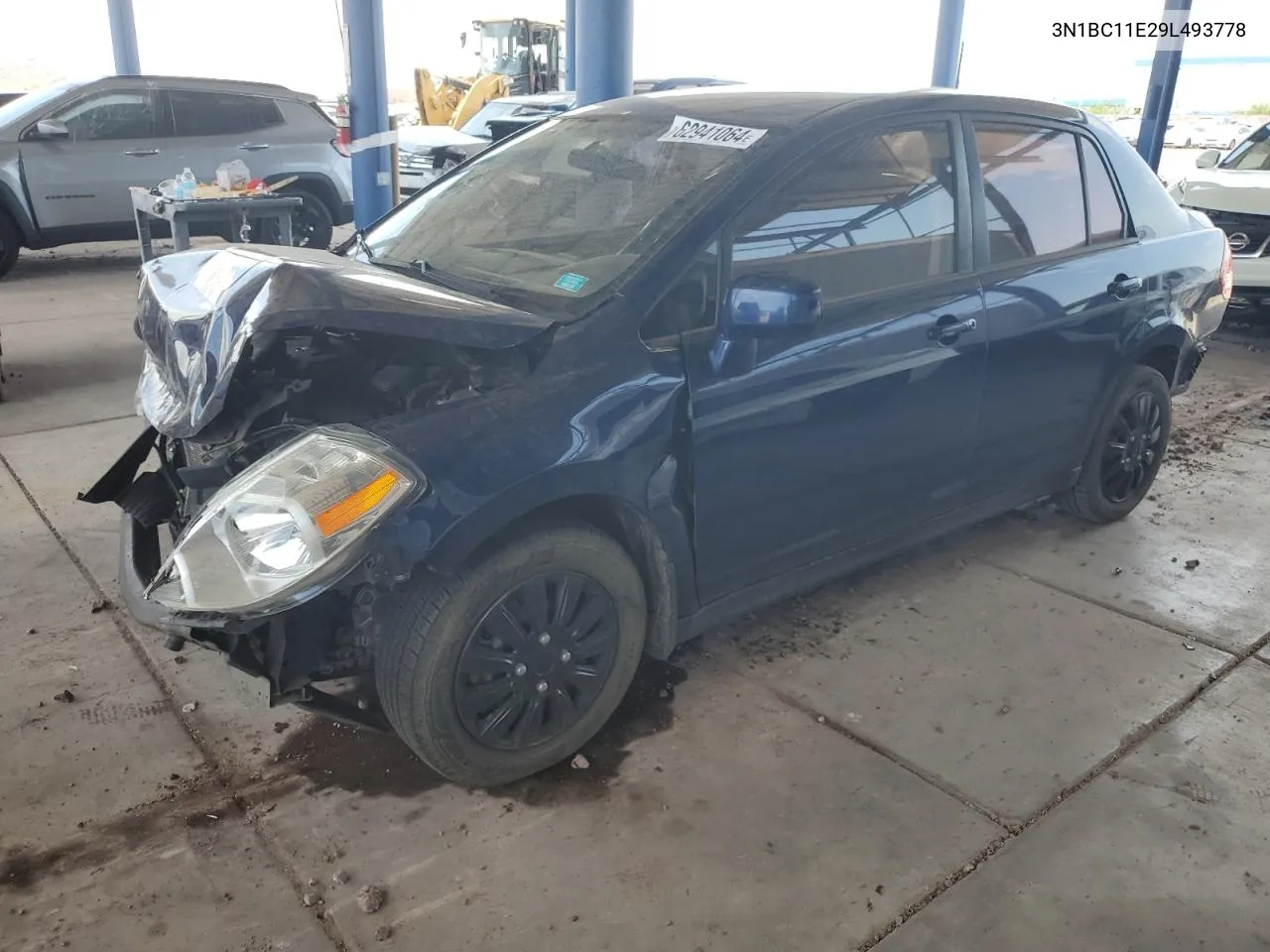 2009 Nissan Versa S VIN: 3N1BC11E29L493778 Lot: 62941064