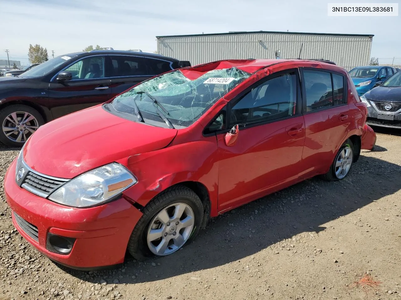 2009 Nissan Versa S VIN: 3N1BC13E09L383681 Lot: 68714204