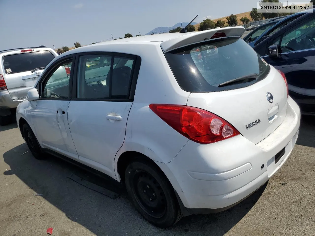 2009 Nissan Versa S VIN: 3N1BC13E89L412392 Lot: 68721444