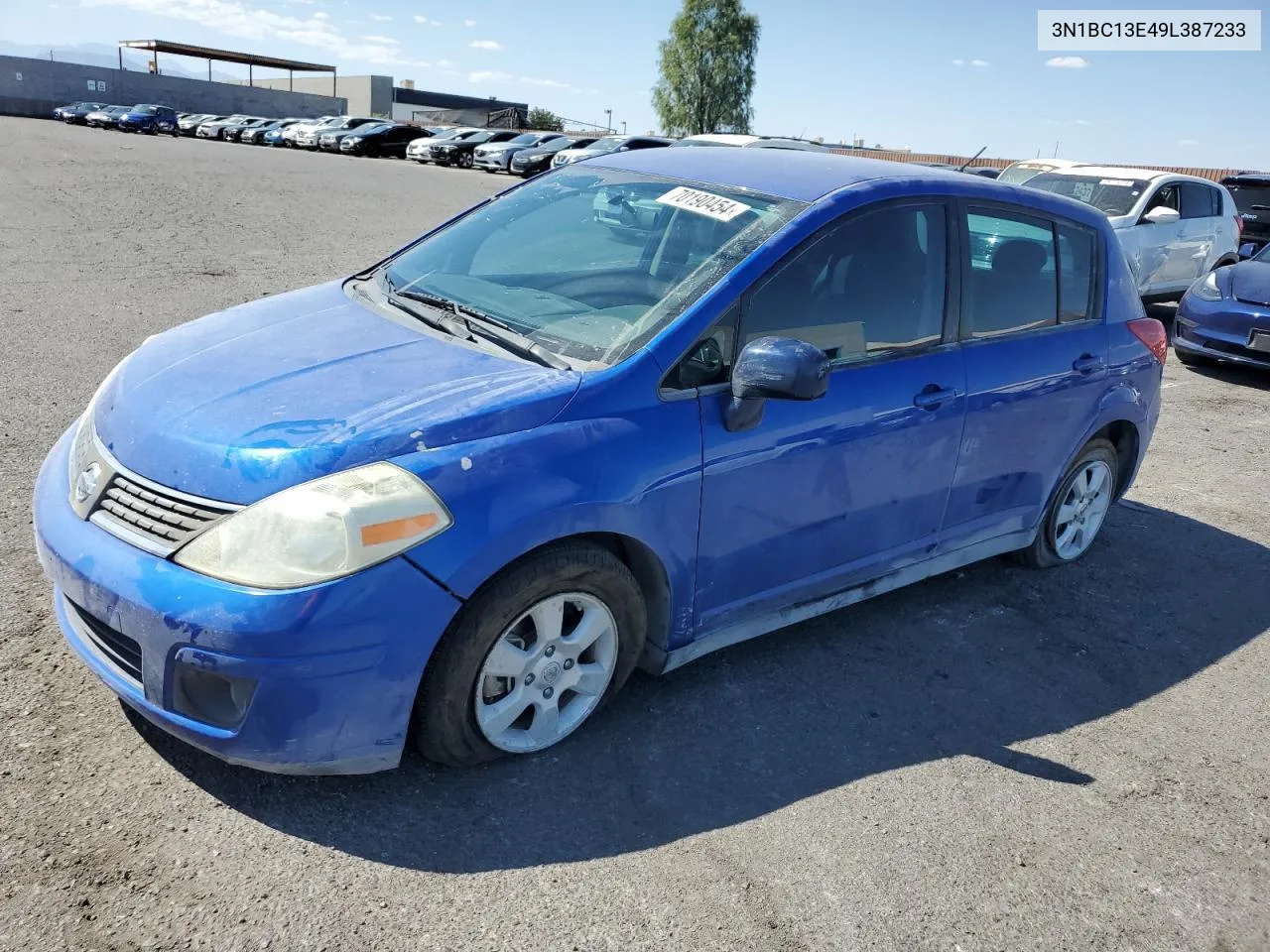 2009 Nissan Versa S VIN: 3N1BC13E49L387233 Lot: 70190454