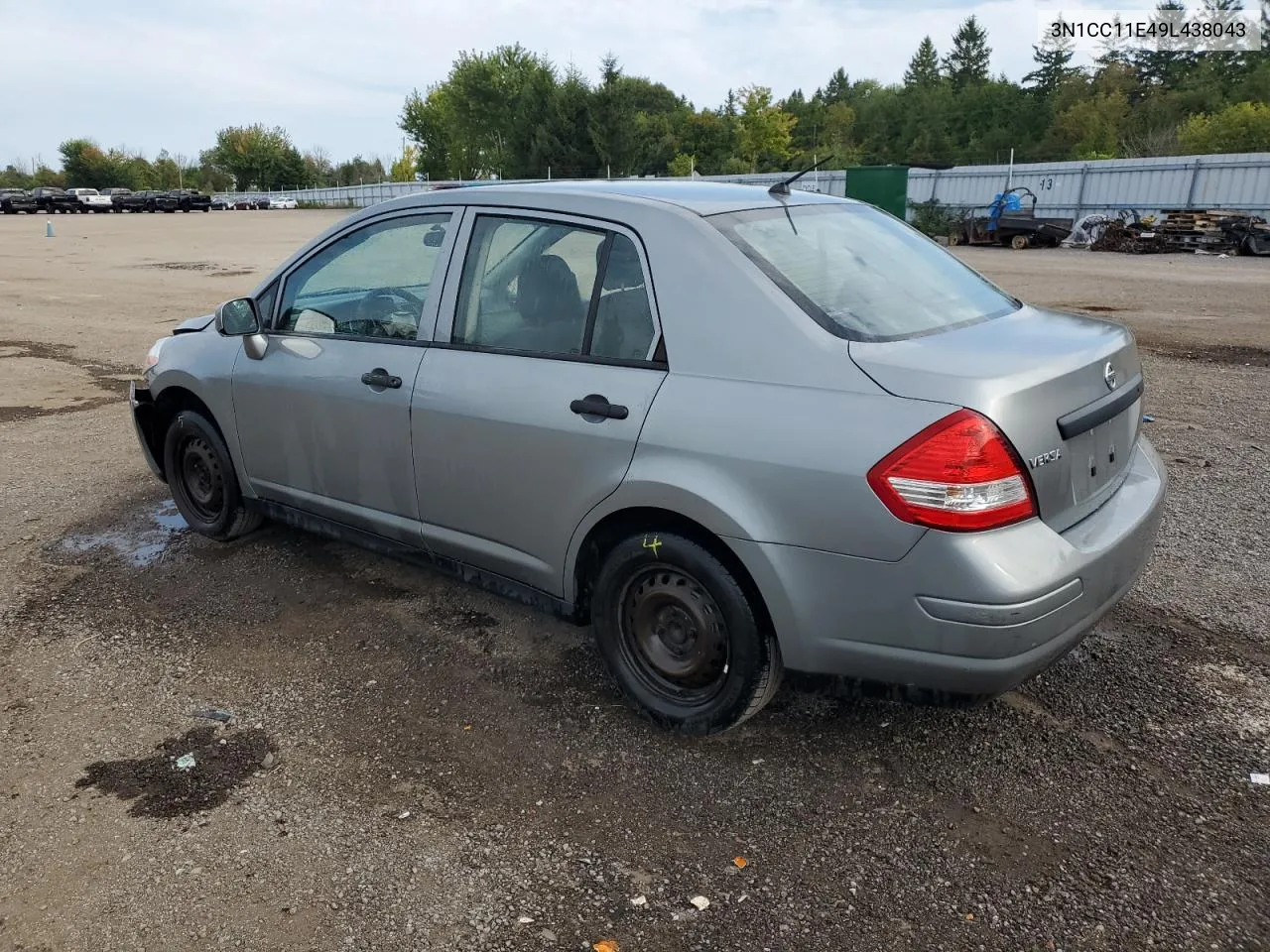 2009 Nissan Versa S VIN: 3N1CC11E49L438043 Lot: 71965944