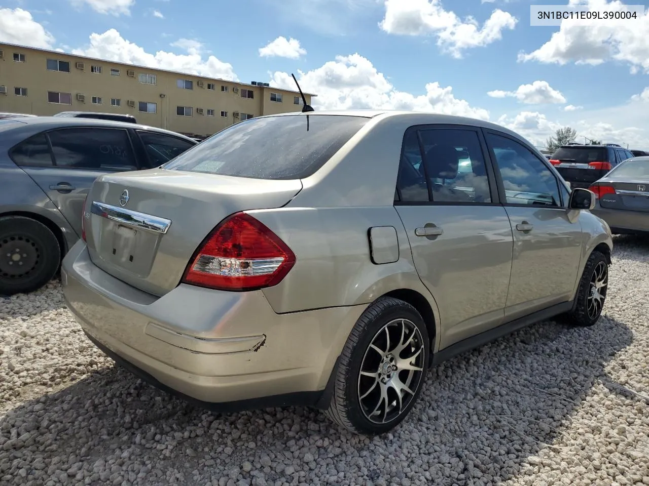 2009 Nissan Versa S VIN: 3N1BC11E09L390004 Lot: 72068964