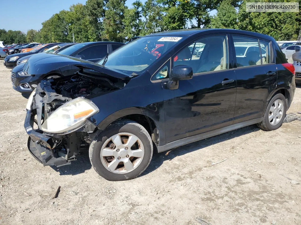 2009 Nissan Versa S VIN: 3N1BC13E99L420730 Lot: 72117054