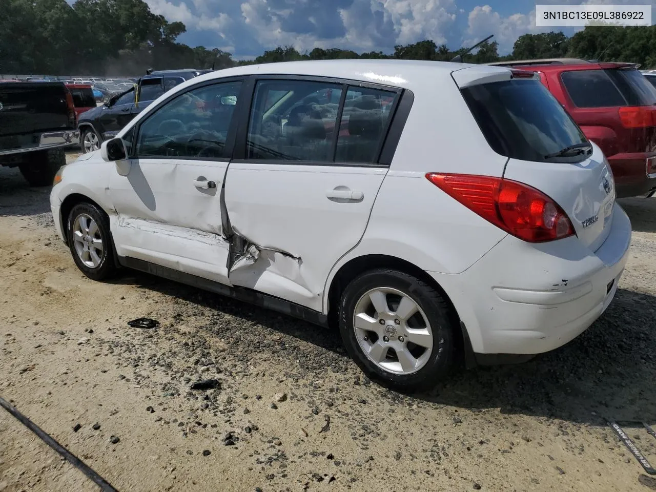 2009 Nissan Versa S VIN: 3N1BC13E09L386922 Lot: 72237714