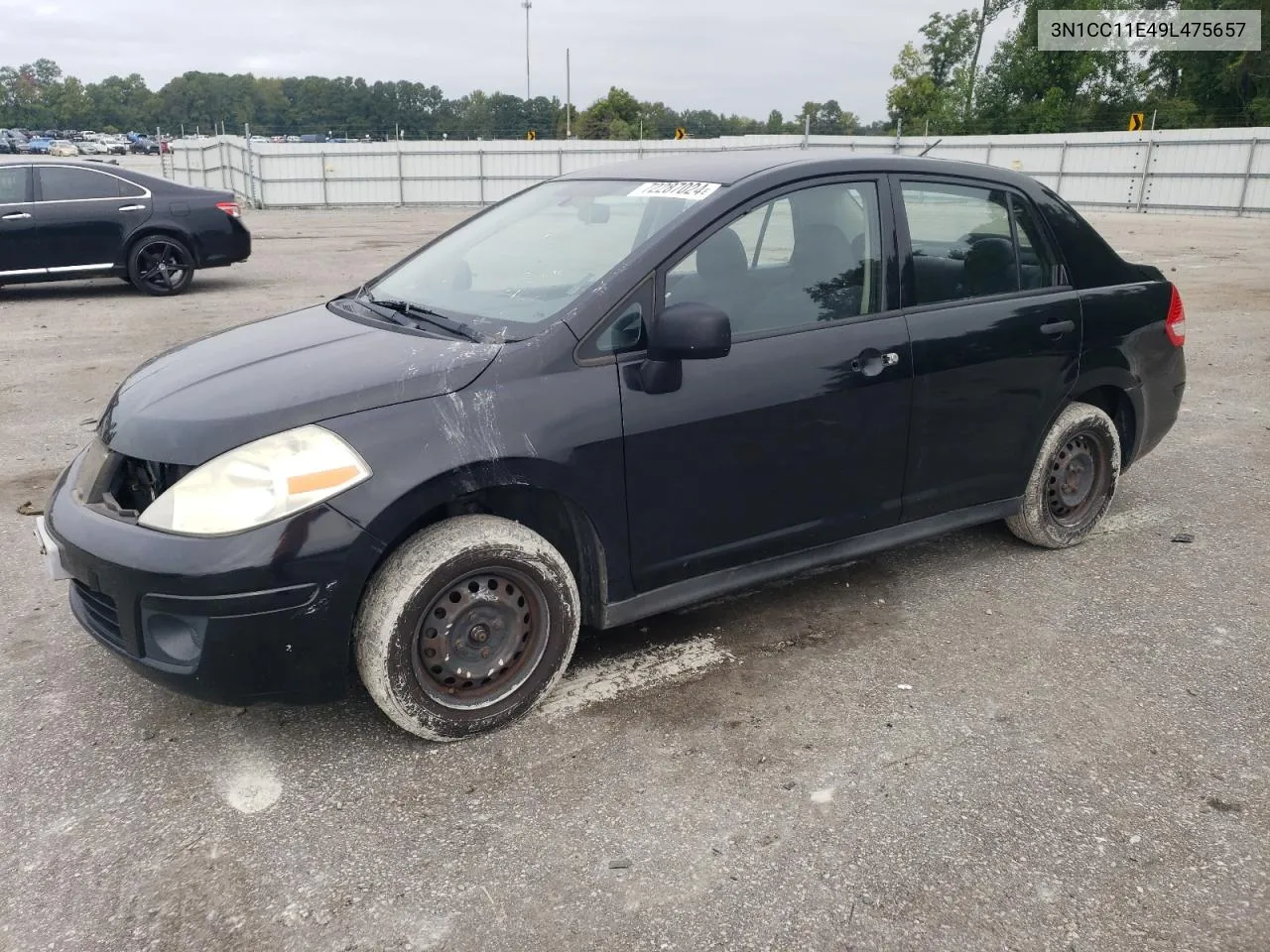 2009 Nissan Versa S VIN: 3N1CC11E49L475657 Lot: 72287024