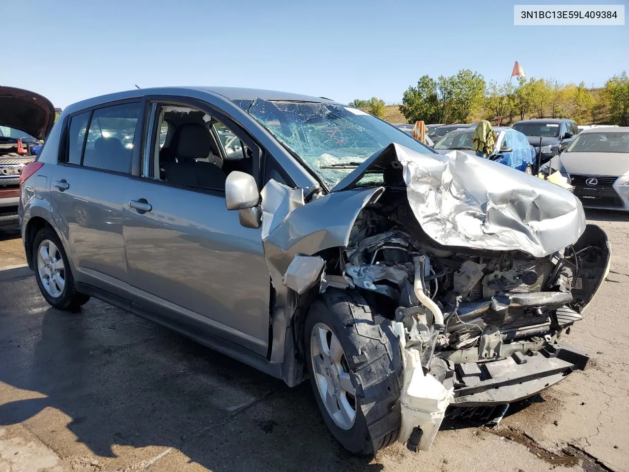 2009 Nissan Versa S VIN: 3N1BC13E59L409384 Lot: 73854334